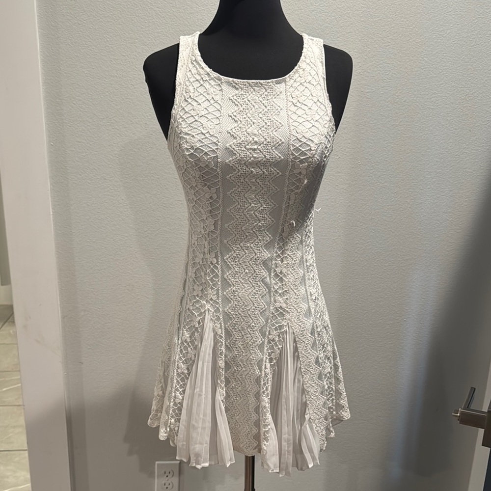Disney White Fit and Flare Halter Mini Dress
